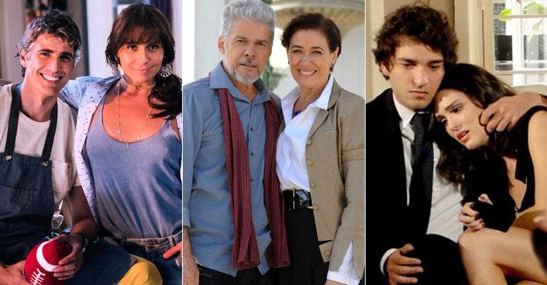 Casais de atores que sempre vivem pares românticos - Divulgação/TV Globo/Reprodução