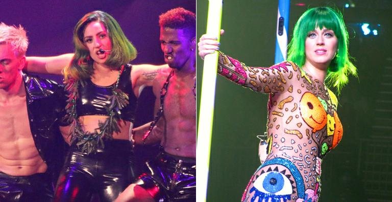 Lady Gaga na turnê ArtRAVE e Katy Perry na turnê PRISMATIC - AKM-GSI/ GrosbyGroup