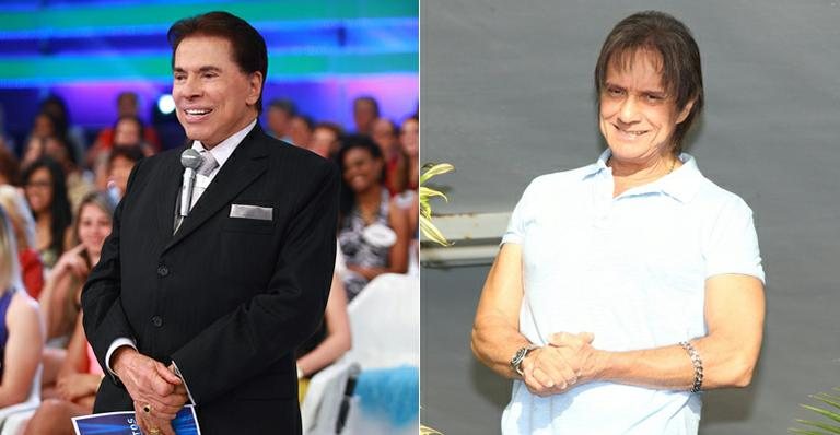 "Roberto Carlos? Não escapa ninguém", brinca Silvio Santos sobre conquistas amorosas do cantor - Roberto Nemanis/SBT e Alex Palarea/AgNews