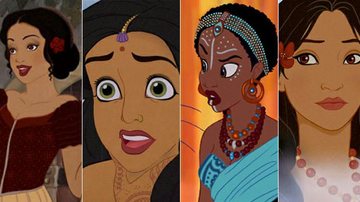 Artista refaz princesas da Disney de diferentes nacionalidades - Reprodução / E!Online