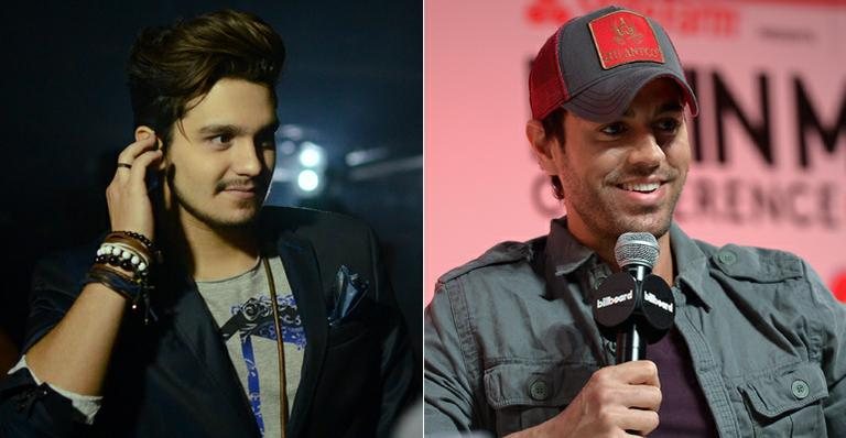 Luan Santana lança música com Enrique Iglesias - AgNews e Getty Images