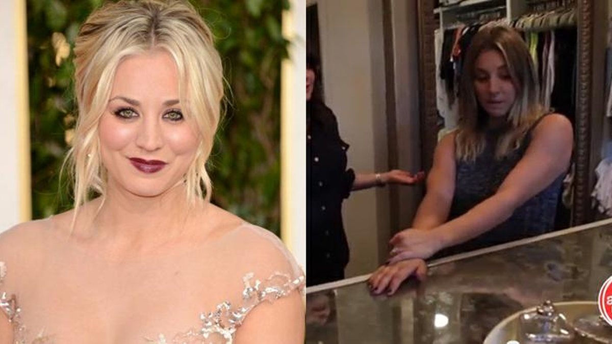 Kaley Cuoco mostra o seu enorme closet em vídeo