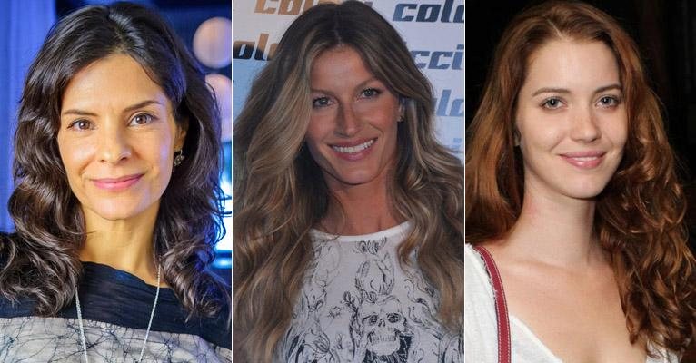 Gisele Bündchen, Helena Ranaldi e Nathalia Dill - AgNews/Divulgação/TV Globo