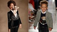 Minitops: atriz indicada indicada ao Oscar e filho de Alicia Keys estreiam no mundo da moda - Foto-montagem