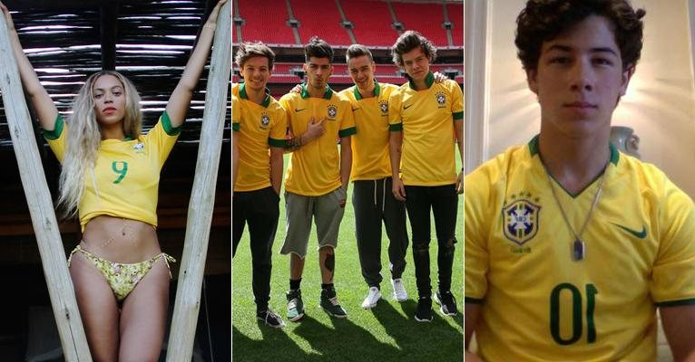 Beyoncé, One Direction e Nick Jonas - Divulgação/Twitter