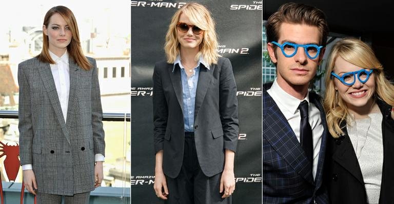 Emma Stone dá lição fashion à mulher que usa terno feminino ou masculino - Foto-montagem/ Getty Images