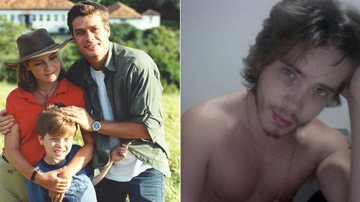 Pedro Malta com Adriana Esteves e Fábio Assunção em Coração de Estudante e hoje em dia, aos 20 anos - TV Globo e Arquivo Pessoal