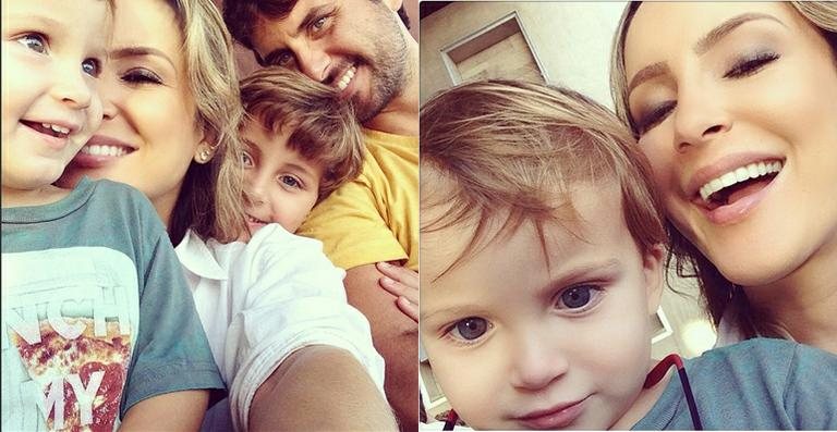 Claudia Leitte com os filhos e o marido - Reprodução / Instagram