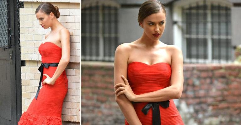 Irina Shayk, namorada de Cristiano Ronaldo, usa truque no vestido - Grosby Group