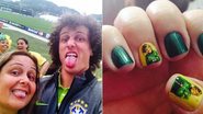 Mãe da David Luiz coloca foto do jogador na unha - Reprodução/ Instagram