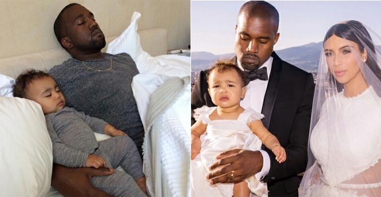 Kim Kardashian mostra foto da filha dormindo com Kanye West - Instagram/Reprodução