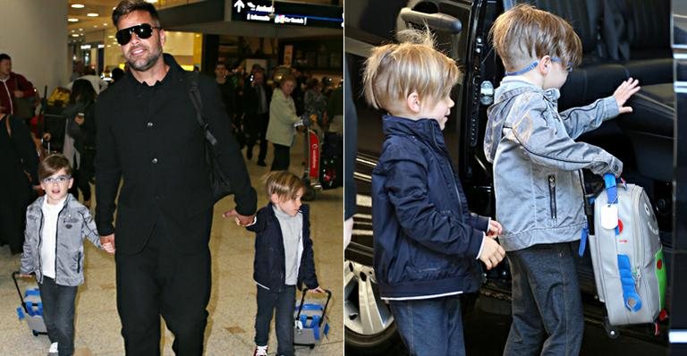 Ricky Martin leva os filhos para viagem na Austrália - AKM-GSI/Splash