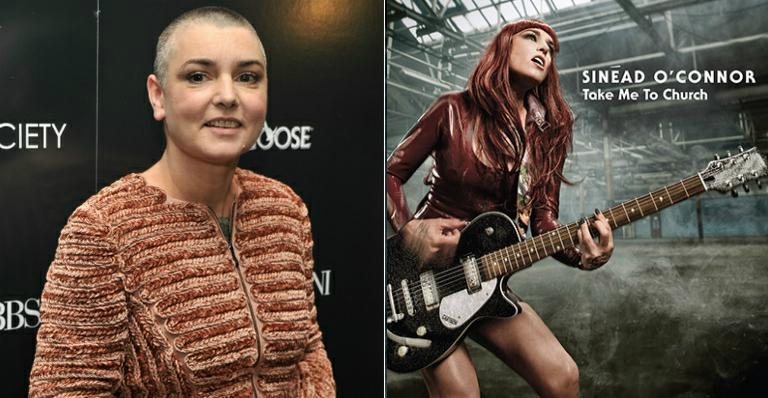 Sinead O Connor antes e depois de sua transformação de visual - Getty Images e Reprodução