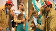 Luciano Szafir passeia com a família em shopping no Rio - Wallace Barbosa/AgNews