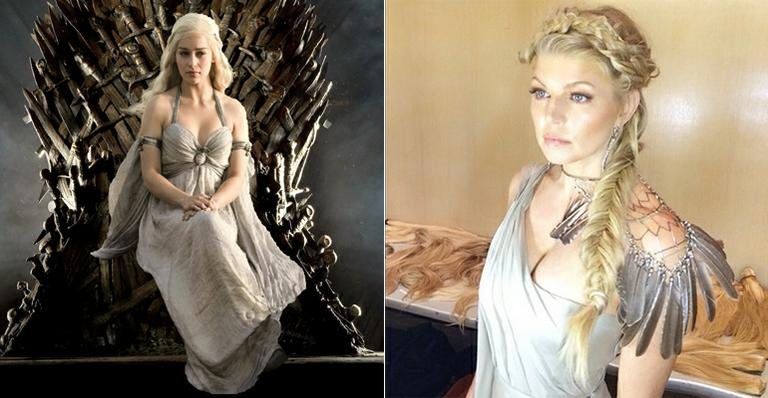 A atriz Emilia Clarke e Fergie - Reprodução e Instagram