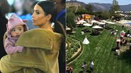 Kim Kardashian faz festa de aniversário para North West - AKM-GSI/Splash; Reprodução / Instagram