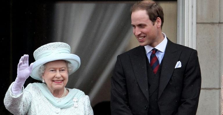 Rainha Elizabeth II e o príncipe William - Getty Images