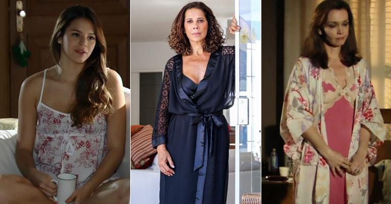 Pijamas e camisolas das personagens de Em Família - Reprodução/TV Globo