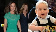 Pippa Middleton e príncipe George - Marty Melville/Reuters; Akm-GSI