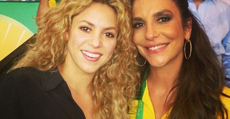 Shakira e Ivete Sangalo - Reprodução / Instagram