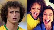 Fernanda Gentil encontra sósia mirim de David Luiz - Reuters e Instagram/Reprodução