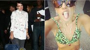 Lily Allen em dezembro do ano passado e em foto deste sábado, 5 de julho - Getty Images e Reprodução / Instagram