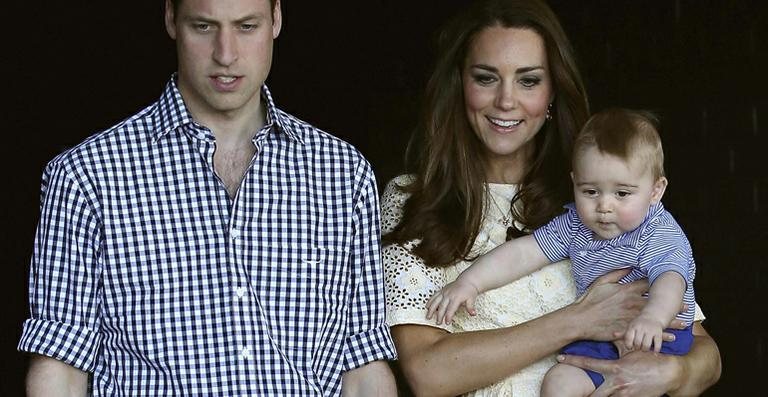 Príncipe William, Kate Middleton e príncipe George - Reuters