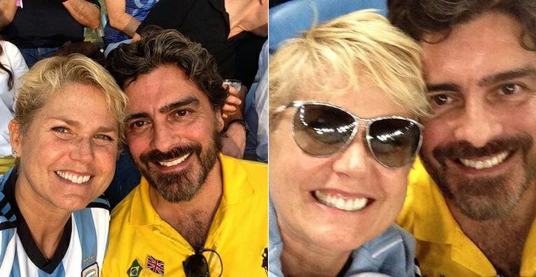 Xuxa e Junno no Maracanã na final da Copa - Instagram/Reprodução