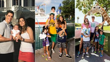 Na Disney, Márcio Garcia e Andréa Santa Rosa apresentam João, de quatro meses - Foto-montagem