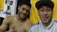 Neymar e David Luiz parabenizam Hulk pelo 28º aniversário - Reprodução Instagram