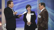 Silvio Santos brinca com Ronnie Von no SBT - Roberto Nemanis/SBT