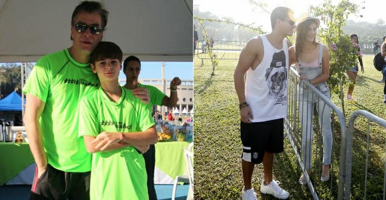 Fábio Assunção, Arthur Aguiar e mais famosos participam de 'Corrida da Esperança' - Foto-montagem