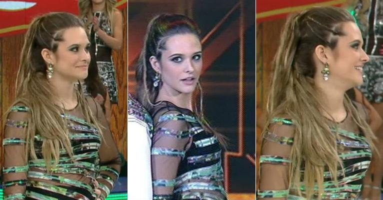 O penteado de Juliana Paiva na Dança dos Famosos - Reprodução/TV Globo