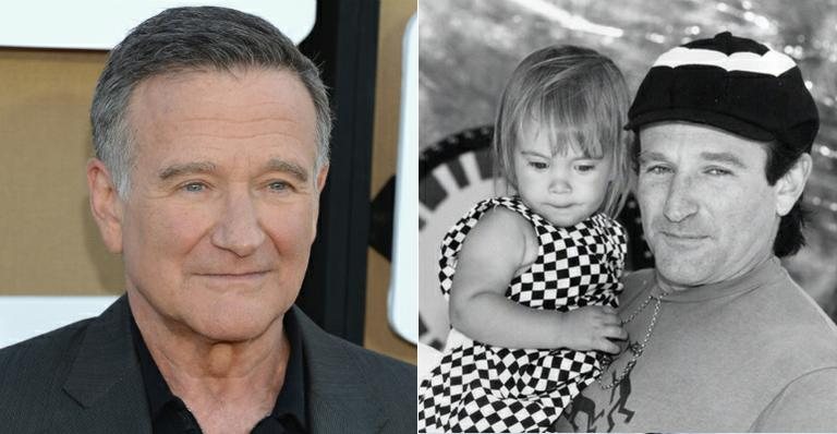 Robin Williams com a filha, Zelda - Getty Images; Reprodução / Instagram