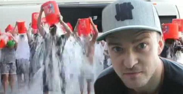 Justin Timberlake toma banho de água fria para arrecadar dinheiro para caridade - Reprodução Instagram