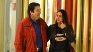 Fausto Silva e Luciana Cardoso, sua mulher, fazem compras em shopping do Rio - johnson parraguez-photorionews