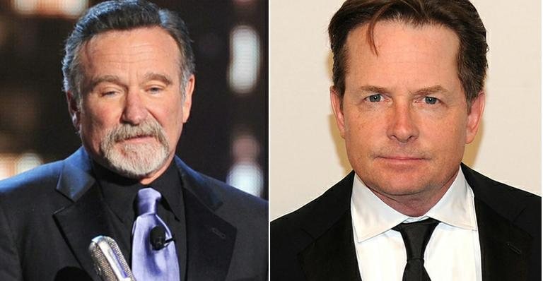 Robin Williams e Michael J. Fox - Foto-montagem