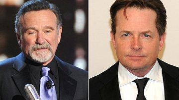 Robin Williams e Michael J. Fox - Foto-montagem