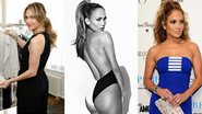 Veja como copiar três penteados de Jennifer Lopez, que é fã de rabo de cavalo - Foto-montagem