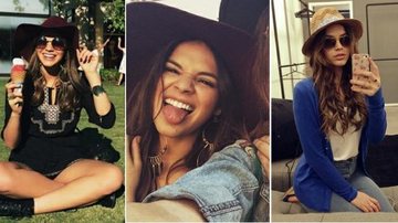 Bruna Marquezine é fã de chapéu matinê e panamá. Aprenda a usar os modelos - Foto-montagem