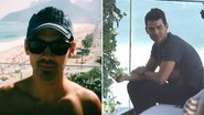 Joe Jonas faz foto em varanda de hotel e mostra Morro dois Irmãos, no Rio de Janeiro - Foto-montagem