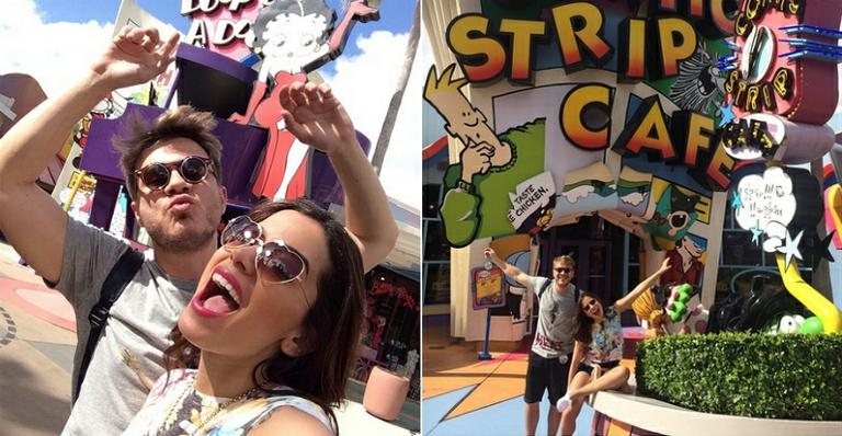 Anitta e Thiago Fortes em Orlando - Instagram/Reprodução