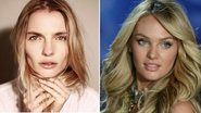 No mundo da moda, Jessica Neuhaus (à esquerda) é comparada à Candice Swanepoel (à direita) - Foto-montagem