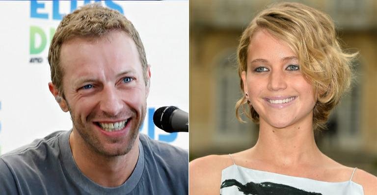 Chris Martin e Jennifer Lawrence - Getty Images