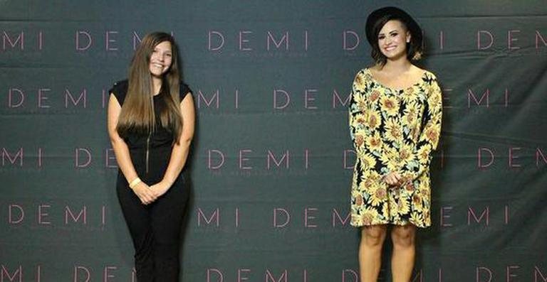 Demi Lovato no Meet & Greet - Reprodução/ Instagram