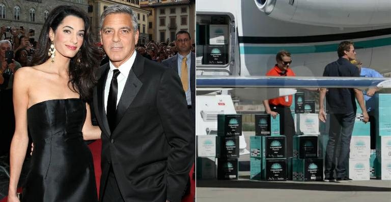 George Clooney e Amal Alamuddin - Getty Images e TMZ/Reprodução