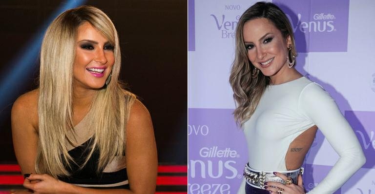 Após platinar o cabelo, Claudia Leitte volta a exibir antigo visual - Foto-montagem