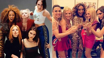 Mel B mostra foto com Victoria Beckham e ex-companheiras de Spice Girls - Foto-montagem