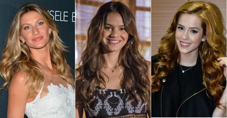 Gisele Bündchen, Bruna Marquezine e Sophia Abrahão - Agnews/ Divulgação TV Globo