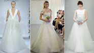 Tradicional, vestido de noiva princesa é destaque na Bridal Fashion Week - Foto-montagem